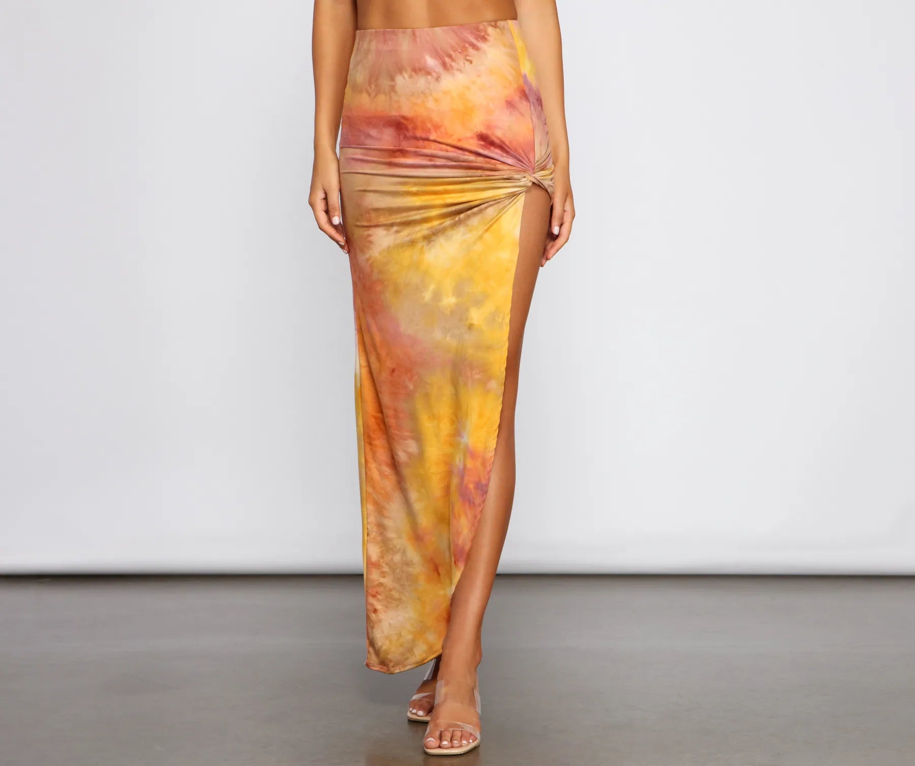 Golden Hour Tie-Dye Maxi Skirt - Image 5