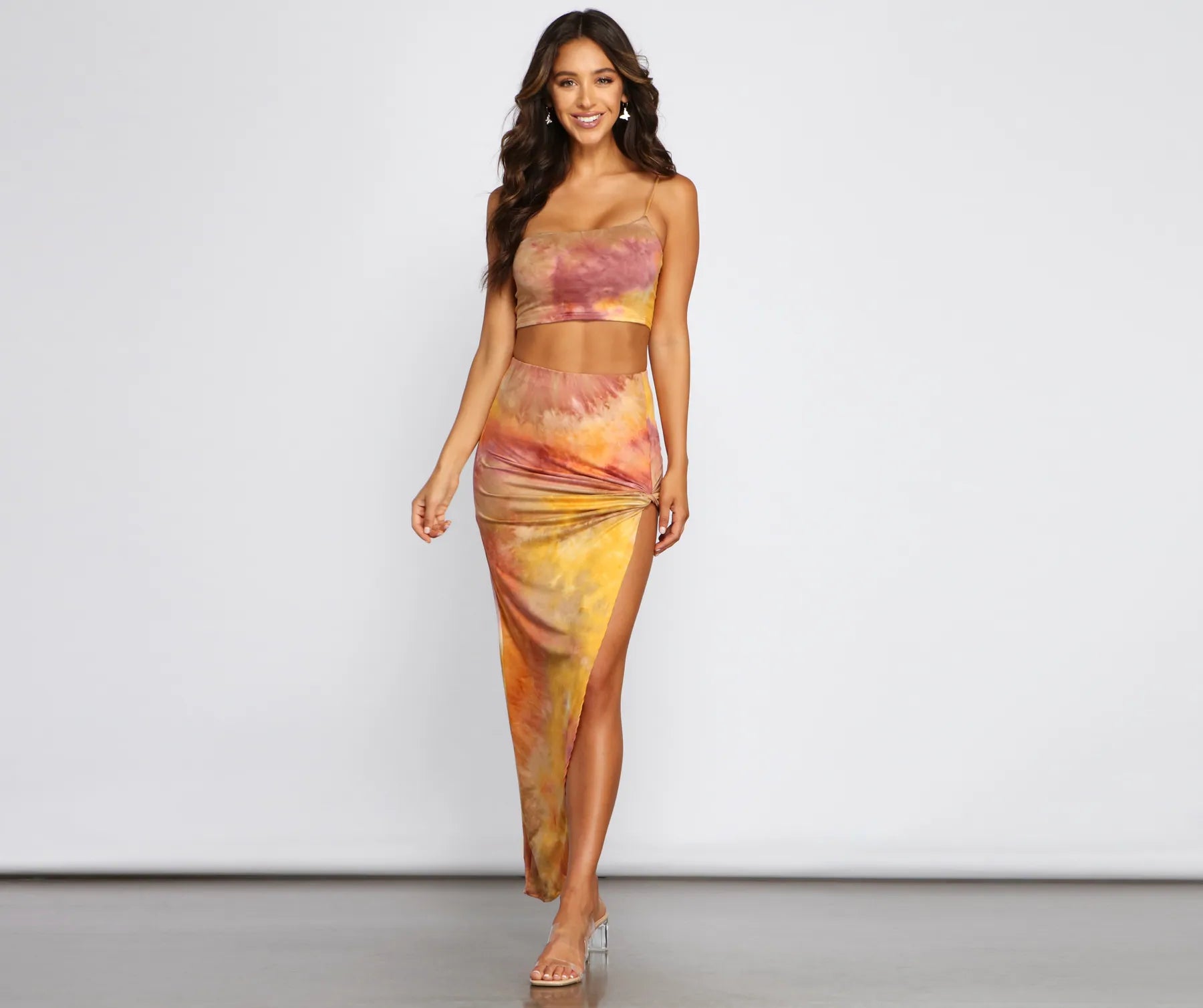 Golden Hour Tie-Dye Maxi Skirt - Image 6