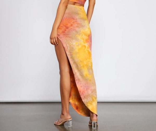 Golden Hour Tie-Dye Maxi Skirt - Image 7