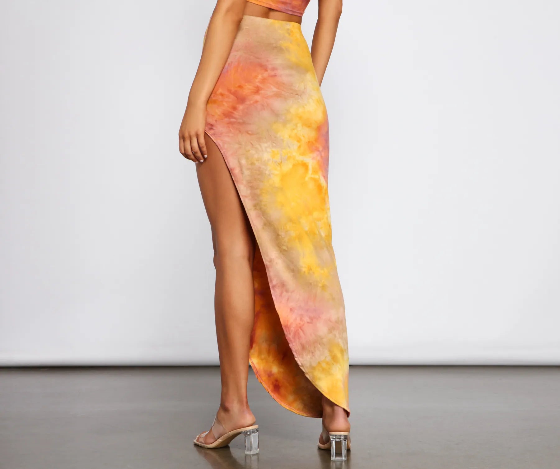 Golden Hour Tie-Dye Maxi Skirt - Image 7