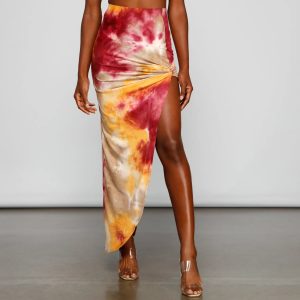 Golden Hour Tie-Dye Maxi Skirt