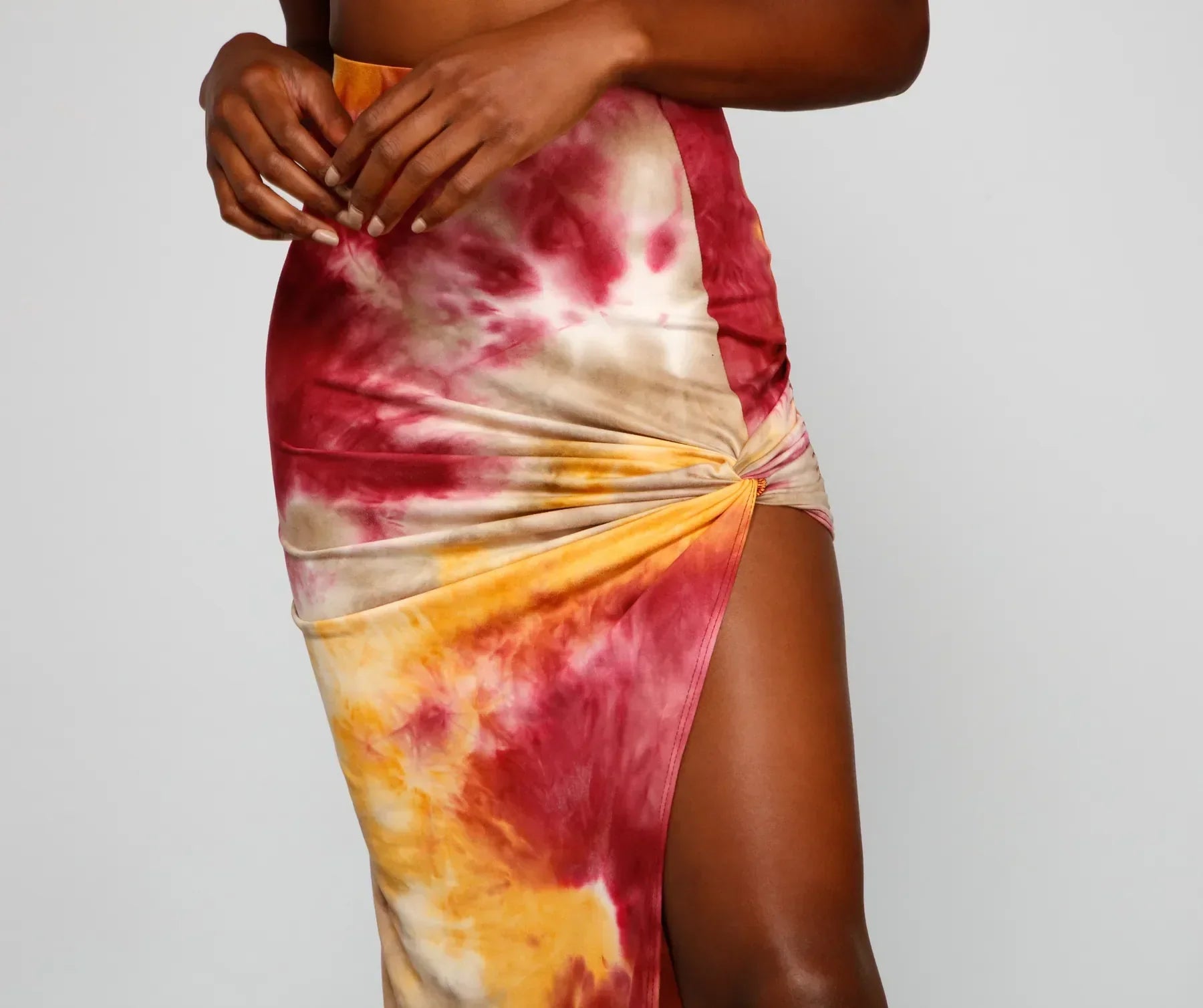 Golden Hour Tie-Dye Maxi Skirt - Image 3