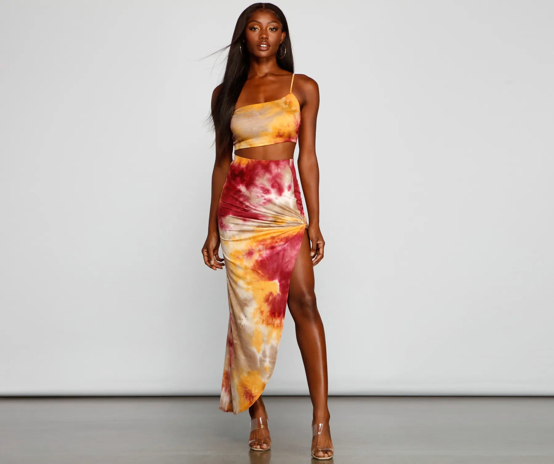 Golden Hour Tie-Dye Maxi Skirt - Image 4