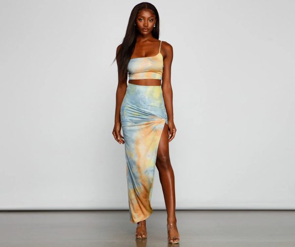 Golden Hour Tie-Dye Maxi Skirt - Image 17