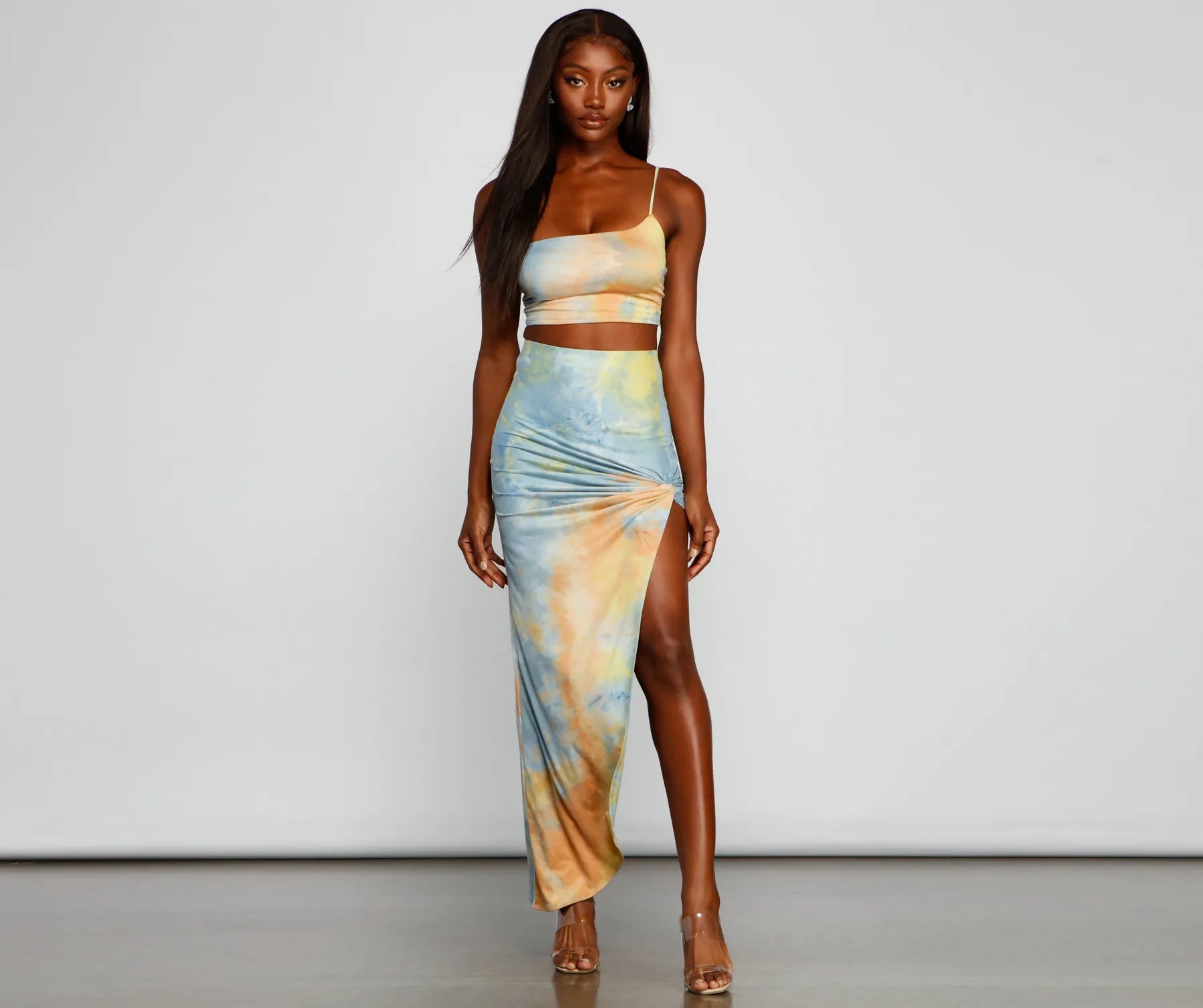 Golden Hour Tie-Dye Maxi Skirt - Image 17
