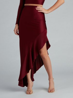 Flirtatious Fashionista Maxi Skirt