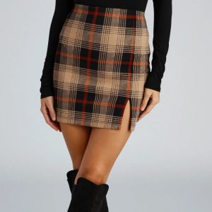 Perfectly Chic Plaid Mini Skirt