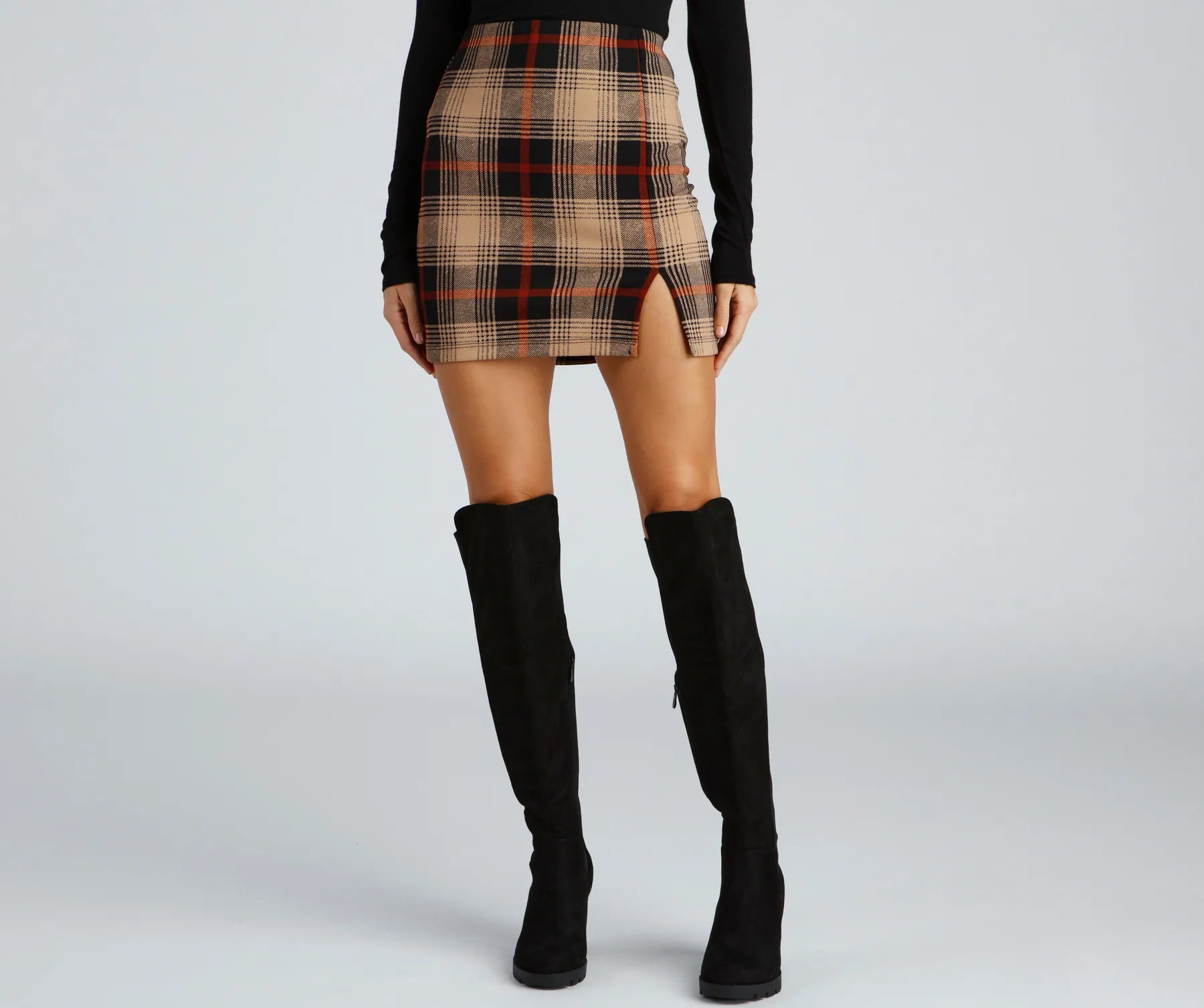 Perfectly Chic Plaid Mini Skirt - Image 3