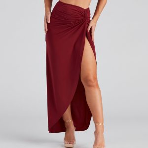 All Night Wrap Maxi Skirt