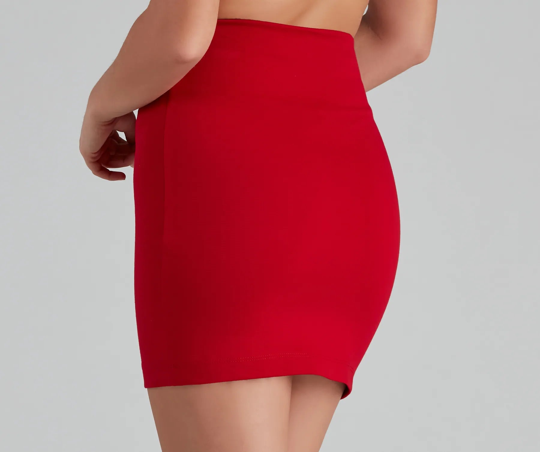 On Point In Ponte Knit High Waist Mini Skirt - Image 20
