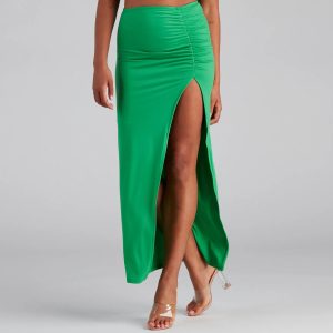 Keeping Knit Casual Maxi Skirt