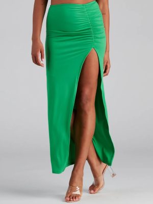 Keeping Knit Casual Maxi Skirt