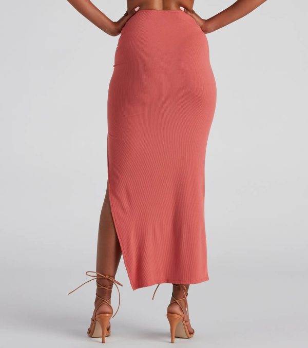 Spring Sunset Slit Maxi Skirt - Image 3