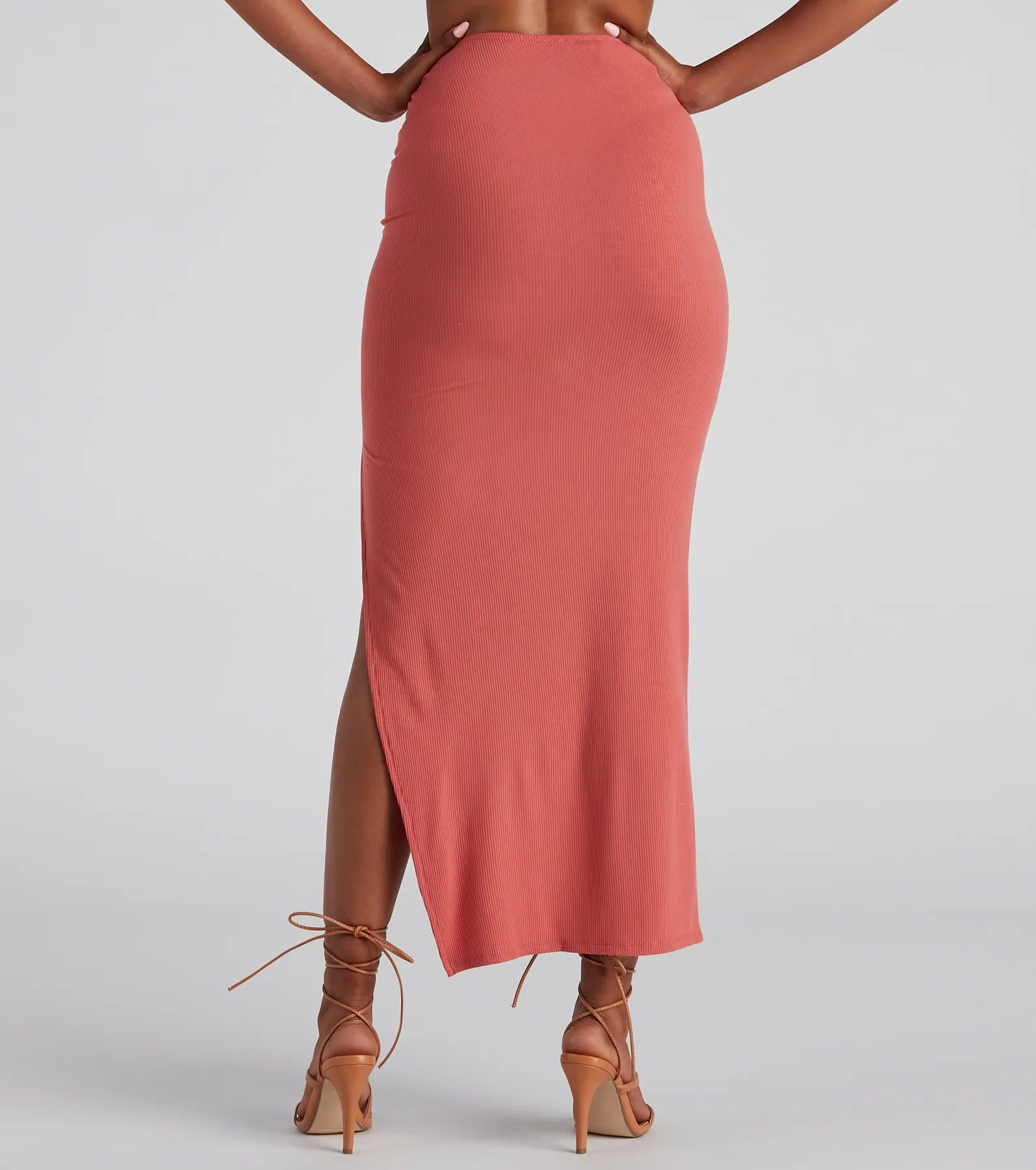 Spring Sunset Slit Maxi Skirt - Image 3