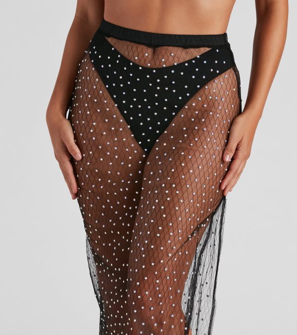 Glitzy Poolside Vibes Maxi Skirt - Image 2