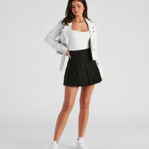 Cheer Spirit Ponte Pleated Skirt