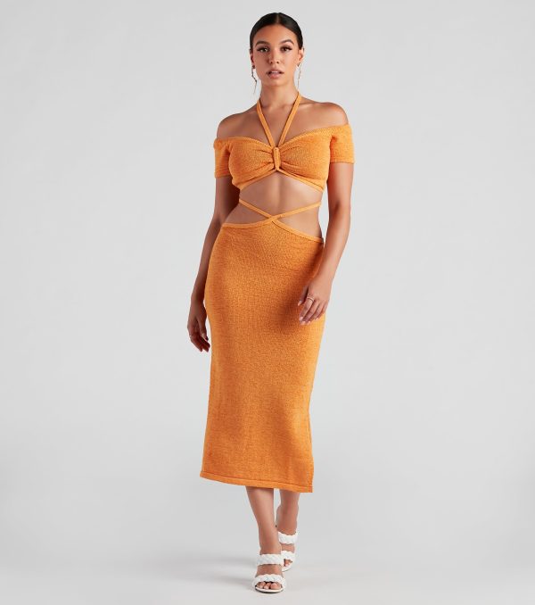 Sunset Beauty Cutout Midi Skirt - Image 2