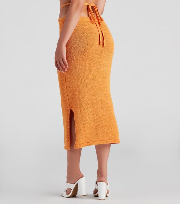 Sunset Beauty Cutout Midi Skirt - Image 3