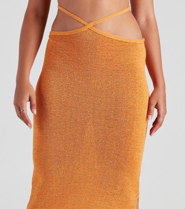 Sunset Beauty Cutout Midi Skirt - Image 4