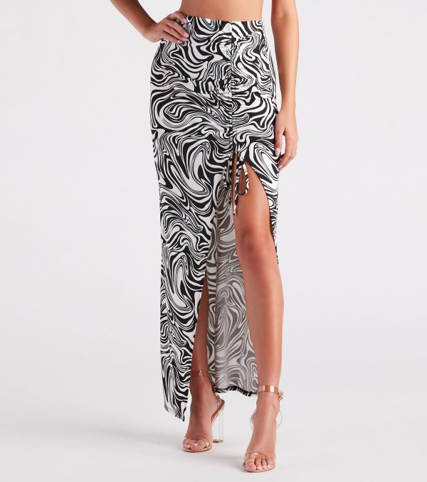 Standout In Style Swirl Print Maxi Skirt - Image 2