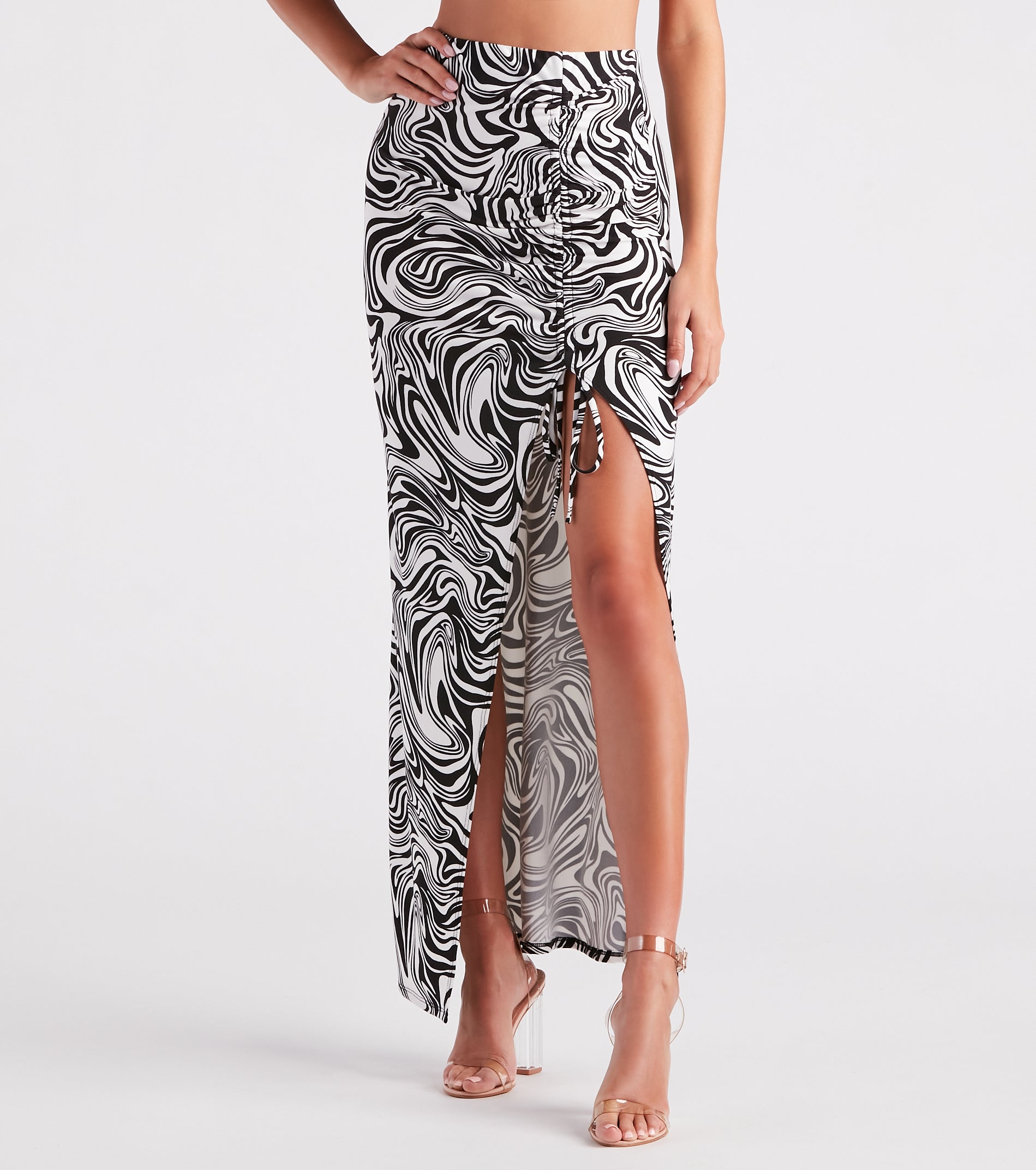 Standout In Style Swirl Print Maxi Skirt - Image 2