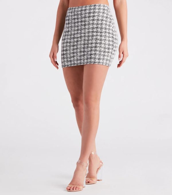 Pretty And Posh Tweed Mini Skirt - Image 4