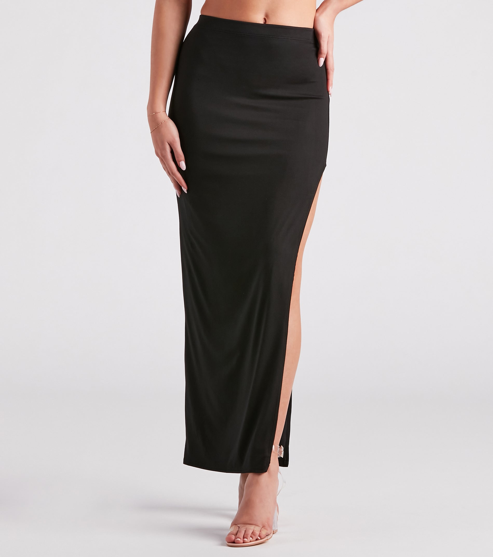 On My Mind Side Slit Maxi Skirt - Image 5