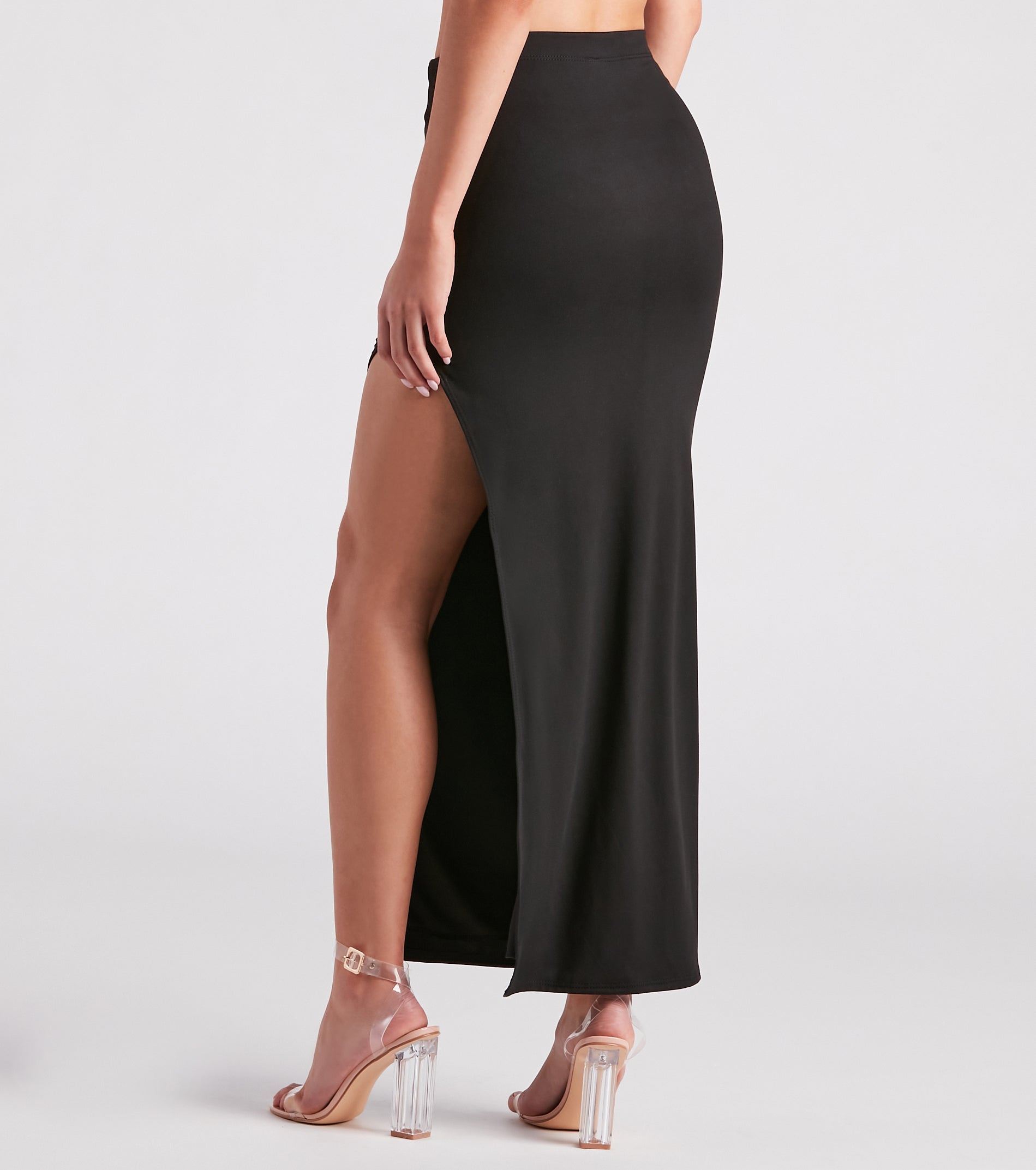 On My Mind Side Slit Maxi Skirt - Image 7