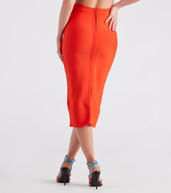 Meet Your Match Bandage Midi Skirt - Image 3