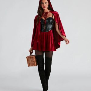 Ready To Twirl Velvet Skater Skirt