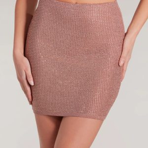 Holiday Hottie Glitter Bodycon Mini Skirt