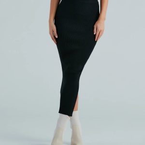 Another Slay Sweater Knit Maxi Skirt