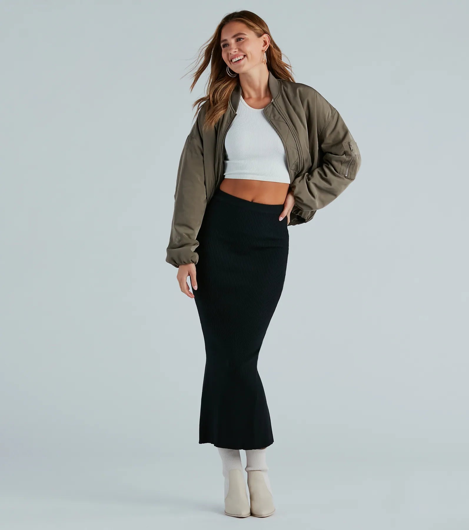 Another Slay Sweater Knit Maxi Skirt - Image 2