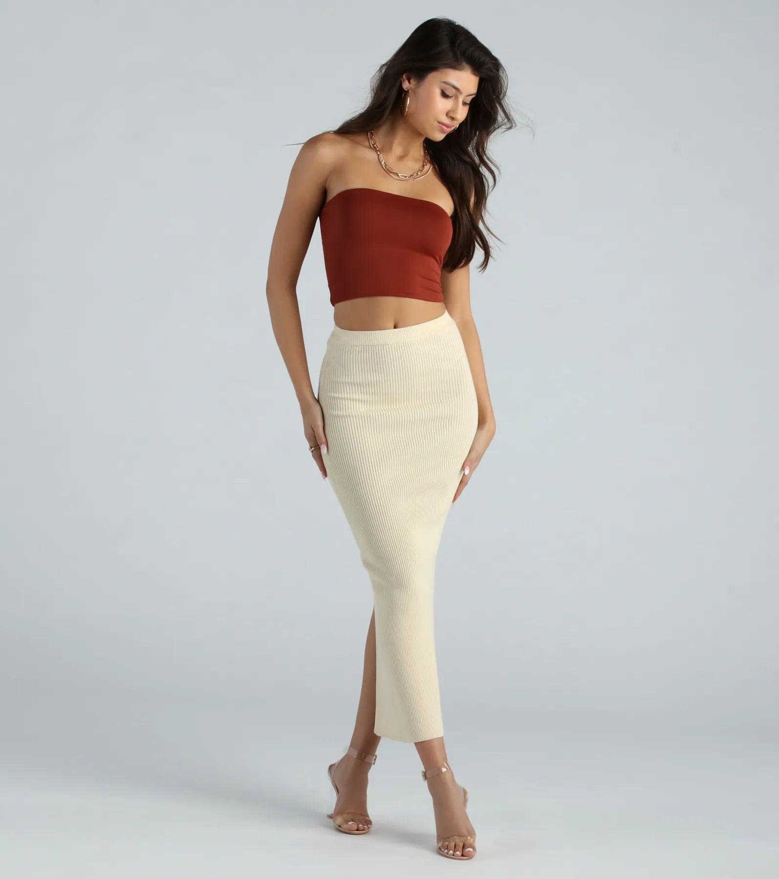 Another Slay Sweater Knit Maxi Skirt - Image 6