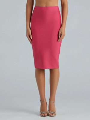 Chic And Sculpted Bandage Pencil Skirt