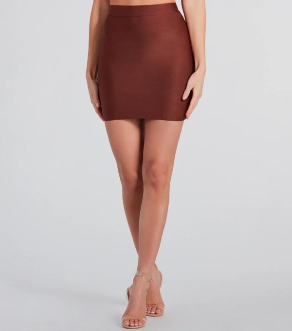 Sculpted Sultry Bandage Mini Skirt - Image 8