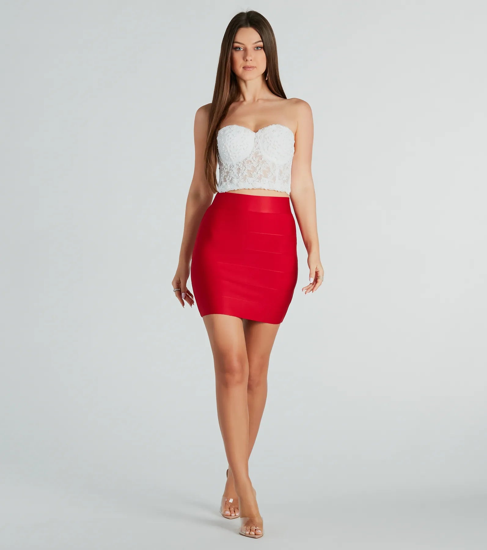 Sleek And Snatched Bandage Mini Skirt - Image 26