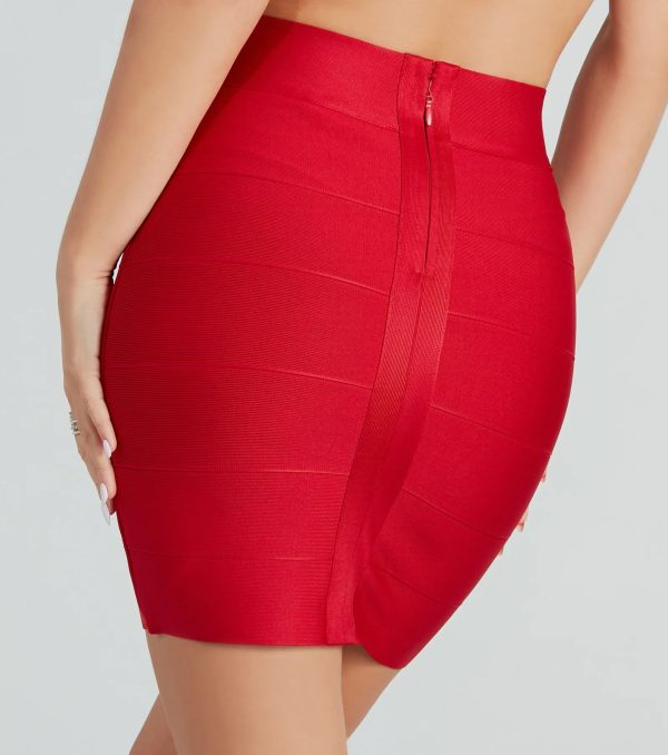 Sleek And Snatched Bandage Mini Skirt - Image 27