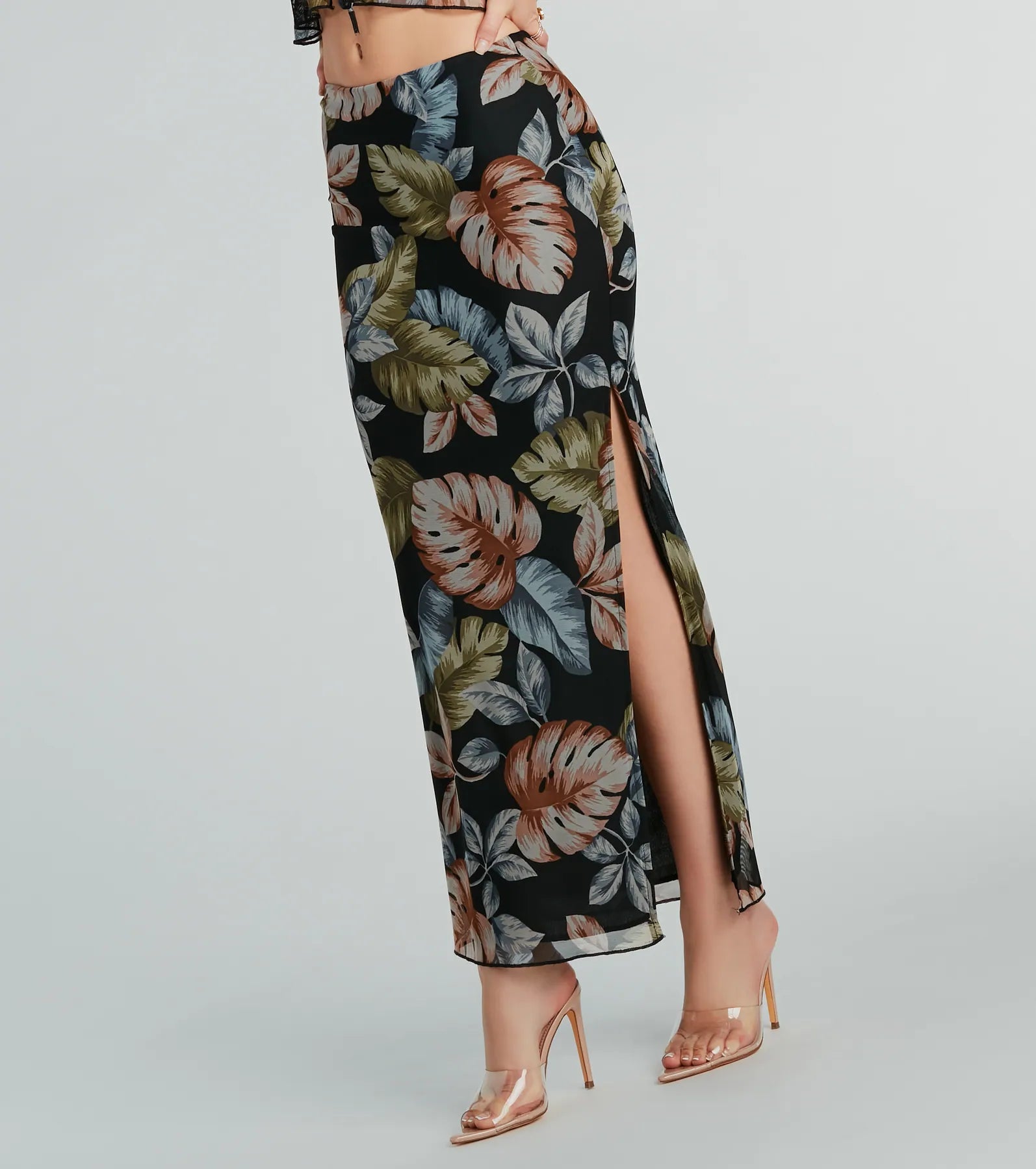 Gorgeous Getaway Tropical Print Maxi Skirt - Image 2