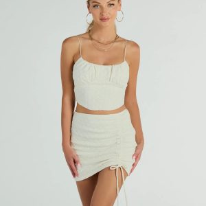 All Day Darling High Rise Lace Mini Skirt
