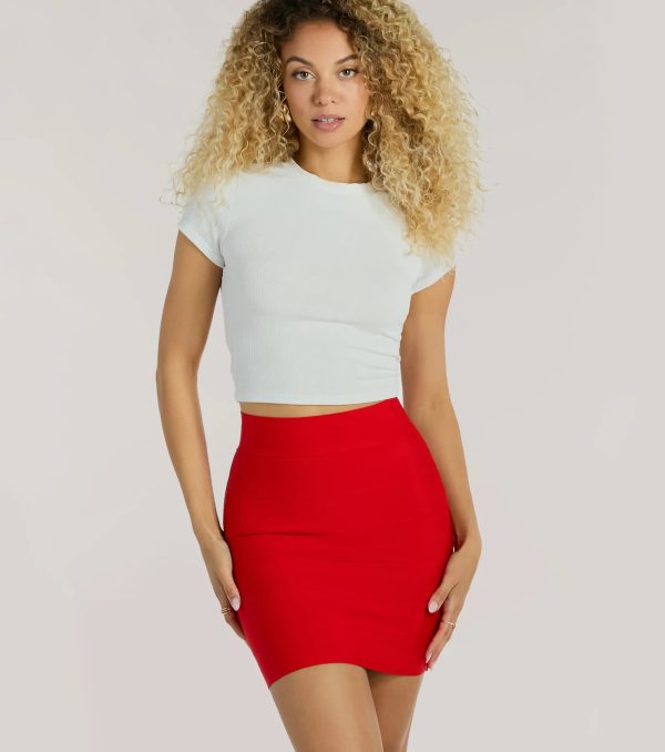 Sleek And Snatched Bandage Mini Skirt - Image 5