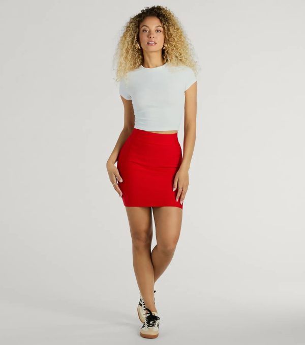 Sleek And Snatched Bandage Mini Skirt - Image 7