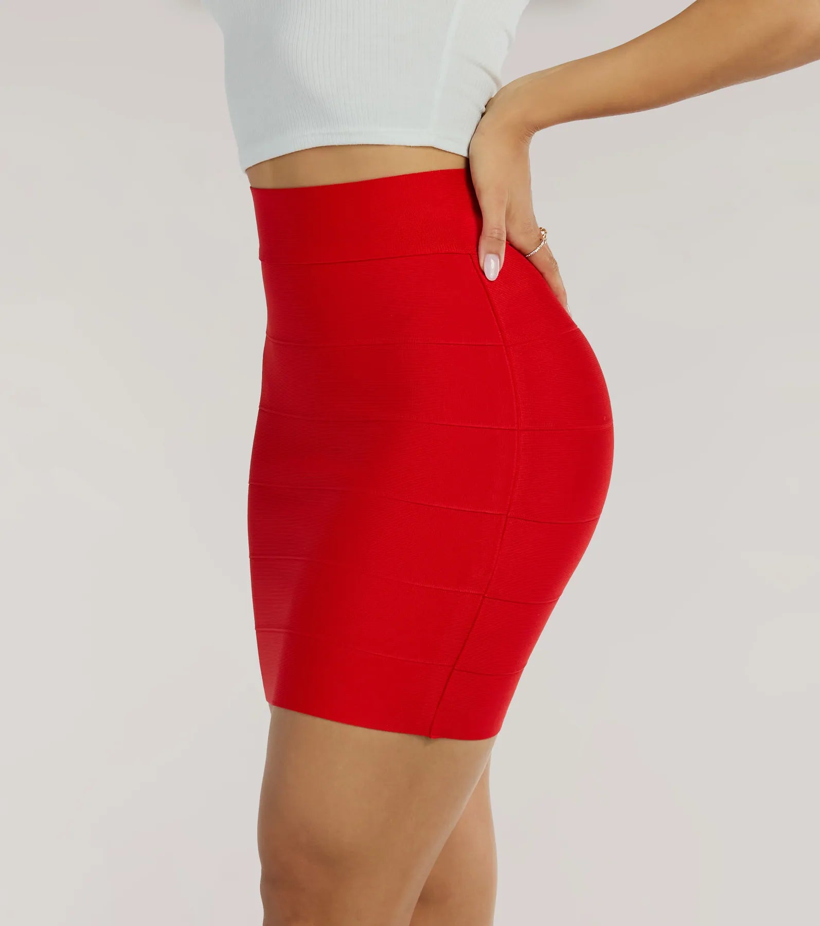 Sleek And Snatched Bandage Mini Skirt - Image 8