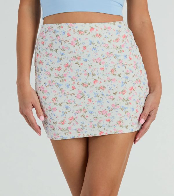 In The Valley High Rise Floral Eyelet Mini Skirt - Image 2