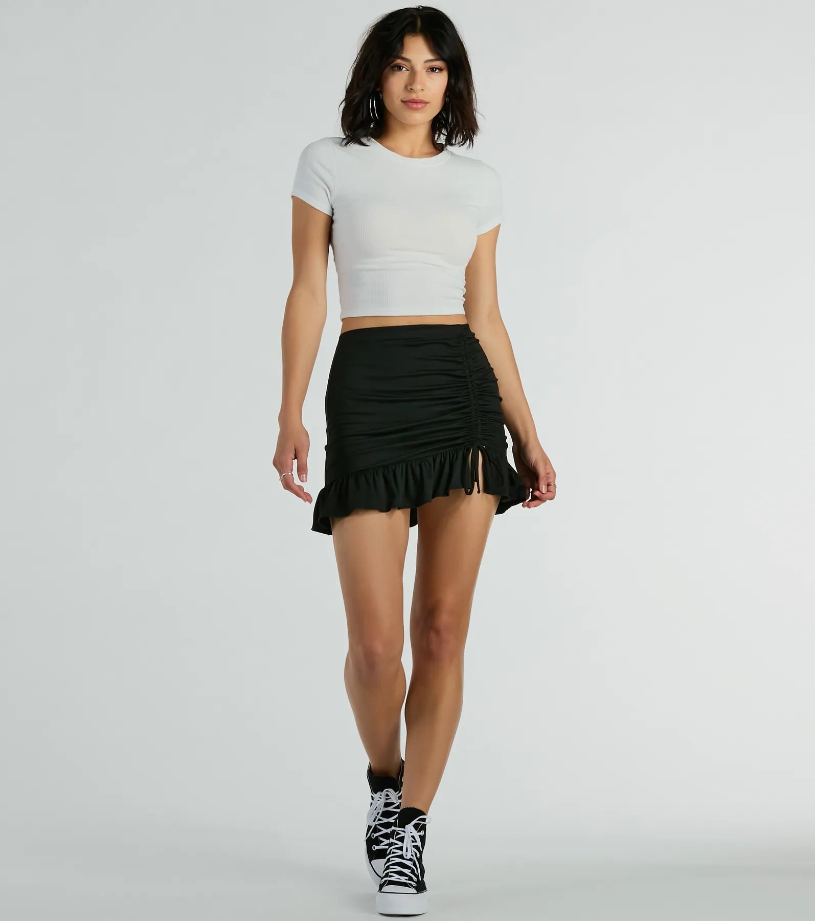 Flirty Fun High-Rise Ruffle Mini Skirt - Image 3
