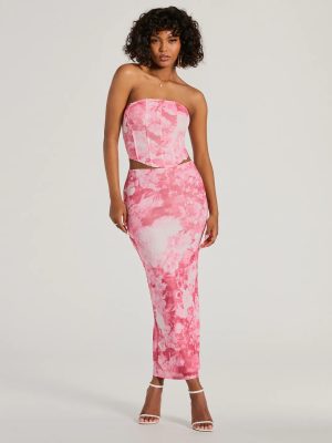 Floral Sensation High Rise Maxi Skirt