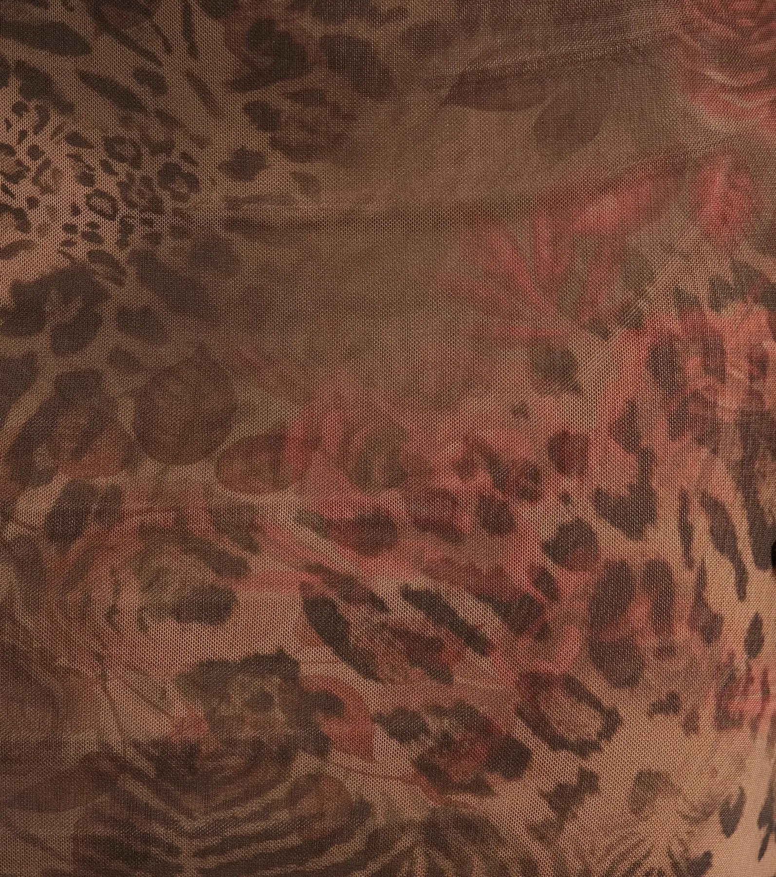 Wildy Sultry High Rise Leopard Floral Maxi Skirt - Image 3