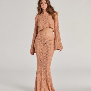 Weekend Mood Crochet Maxi Skirt