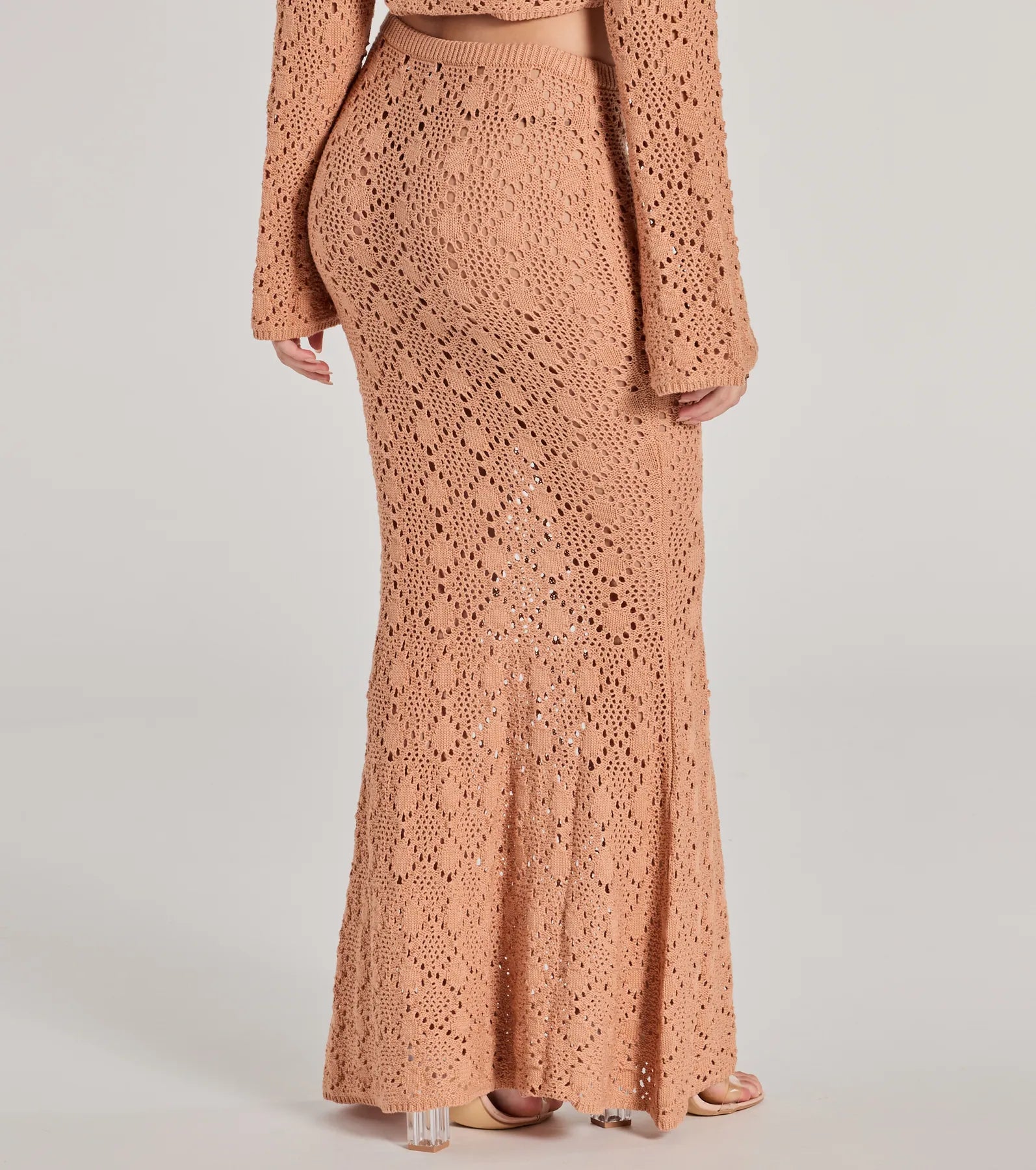 Weekend Mood Crochet Maxi Skirt - Image 2