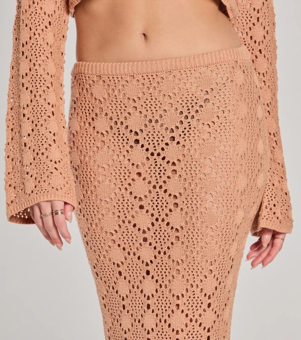 Weekend Mood Crochet Maxi Skirt - Image 3